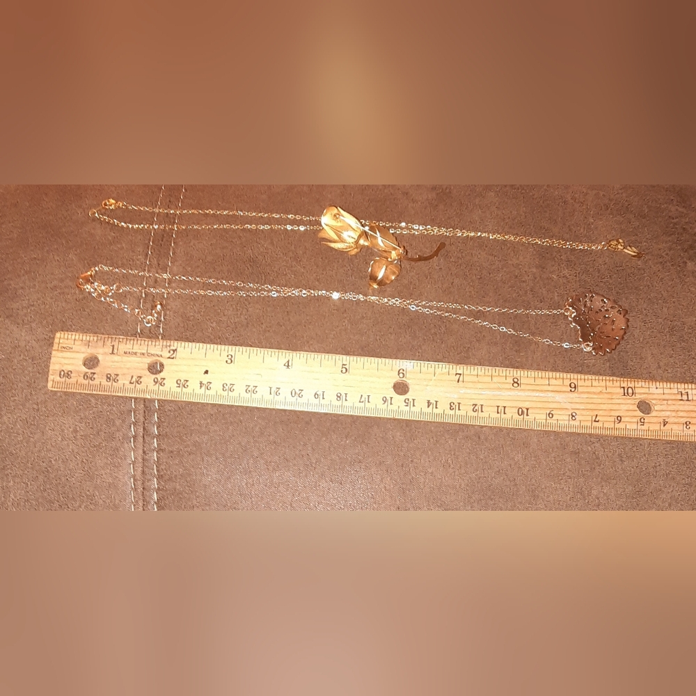 3 pieces Romantic romantic jewelry lot goldtone heart/floral - Picture 9 of 13